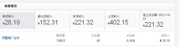 百度收入展示